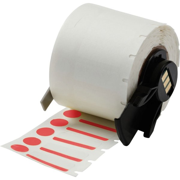 Label, Color Red/White, 1