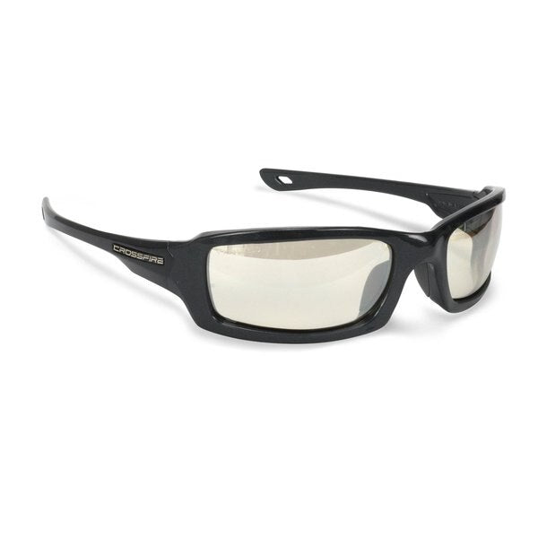 Safety Glasses, Wraparound I/O Mirror Polycarbonate Lens, Scratch-Resistant