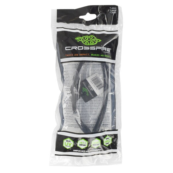 Safety Glasses, Wraparound Smoke Polycarbonate Lens, Scratch-Resistant