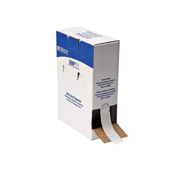 Label, 1 in W, Clear; White