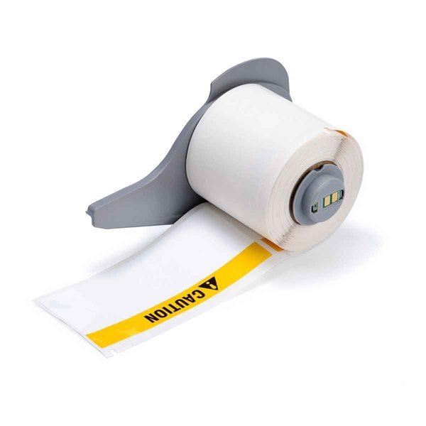 Label, 4 in W, Black; White; Yellow