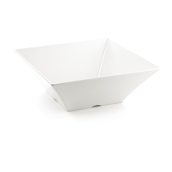 Bowl, Square, White, 15.75