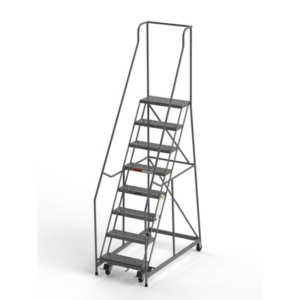 Industrial Rolling Ladder, 8 Steps, 24