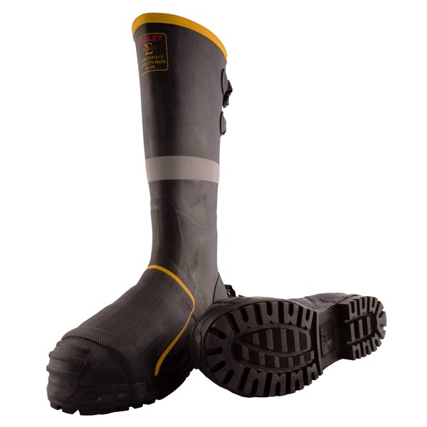 Size 14 Men's Steel Rubber Boot, Black