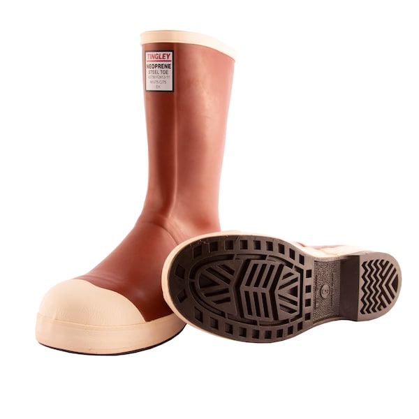14 Men's Upper: Brick Red, Sole: Brown