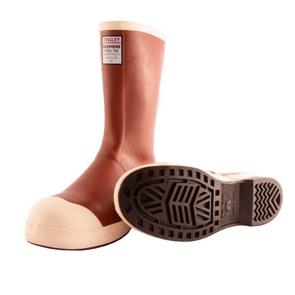 Men's Steel Rubber Boot Brick Red