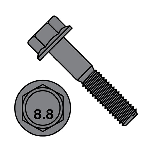 M12-1.75X70  DIN6921 8.8 FLANGE BOLT PLAIN