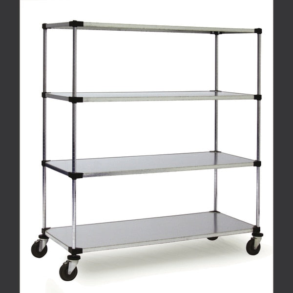 MB Solid Unit, w/Casters, 4 Shelf, 18x60x80