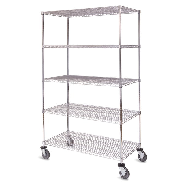 MB Unit, w/Casters, 5-Shelf, 24x36x80