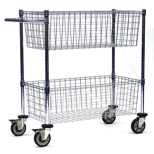 Supply Cart, 2 Baskets, 18x42x40