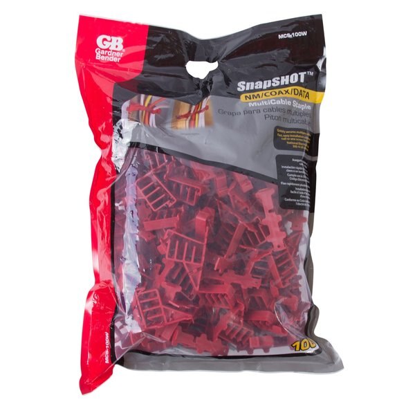 Multi-Cable Staple, Snap Lock, PK100