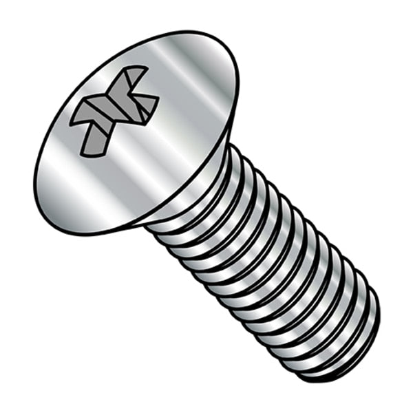 M4-0.70 x 20 mm Phillips Oval Machine Screw, Plain 18-8 Stainless Steel, 4000 PK