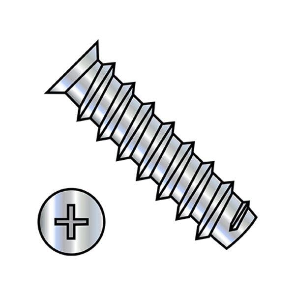 Wood Screw, M6.3, 14.5 mm, Zinc Plated Steel Flat Head Phillips Drive, 7000 PK