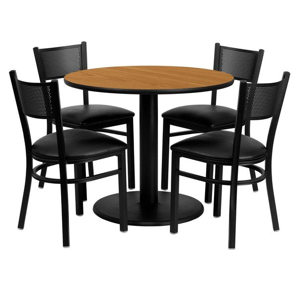 Round Natural Laminate Table, 36