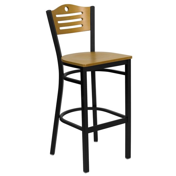 Blk Bar Table, Square w/Black Seats, 30