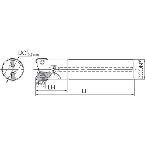 MEAS 35S32132T Standard Length Shank