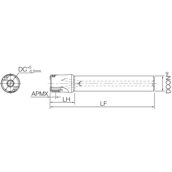 MEV 30S25064T Standard Length Shank