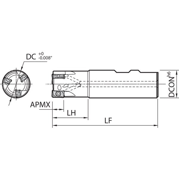 MEW 1000W100102T Standard Length Shank