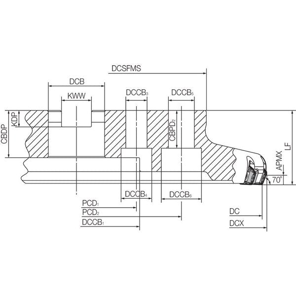 MFK 315R1144TM Metric Bore Diameter