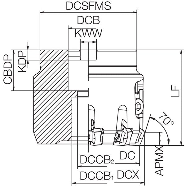 MFK 080R119TMSF Metric Bore Diameter