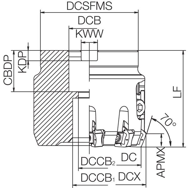 MFK 100R1112TMSF Metric Bore Diameter