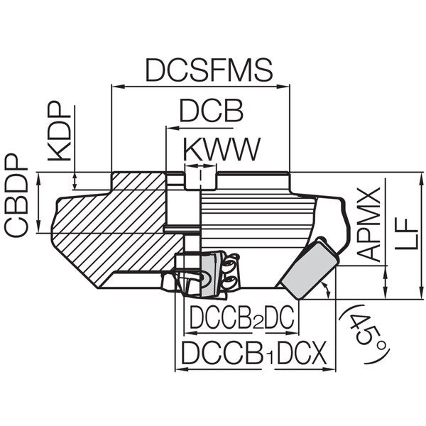 MFLN 45080R4T Inch Bore Diameter