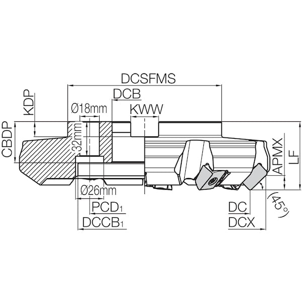 MFLN 45250R10T Inch Bore Diameter