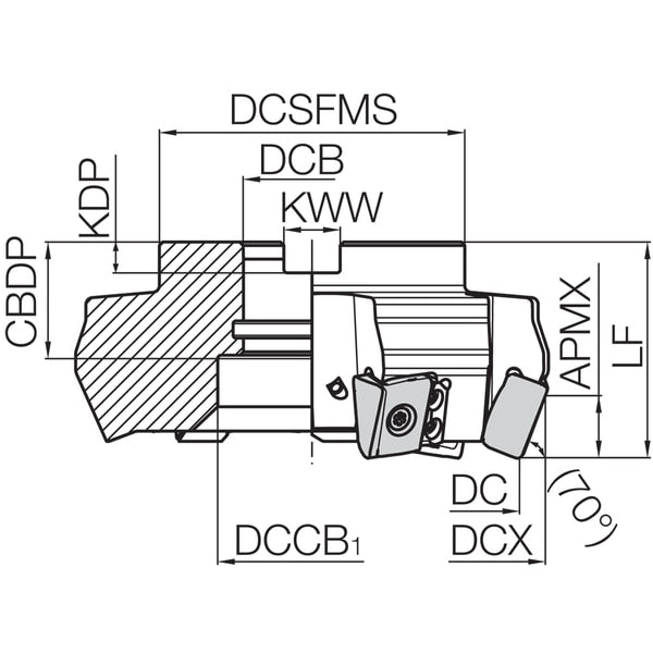 MFLN 70100R4T Inch Bore Diameter