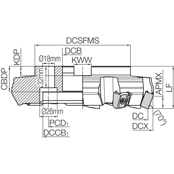 MFLN 70160R7TM Metric Bore Diameter