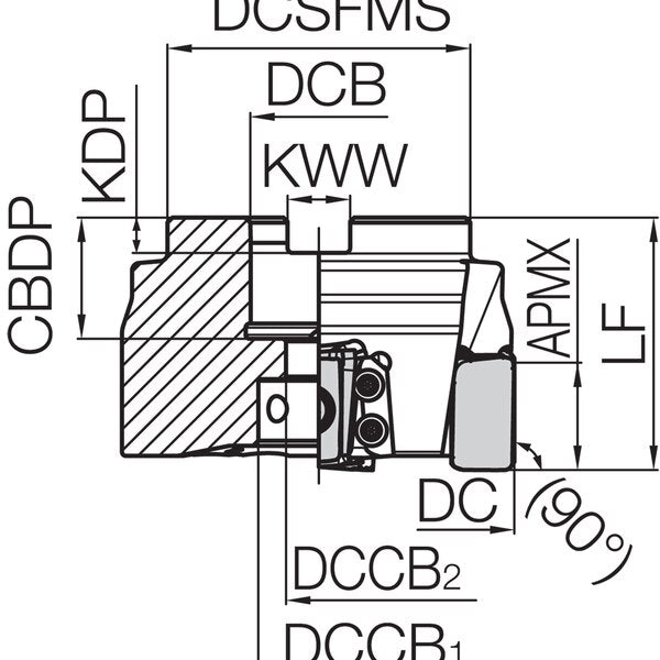 MFLN 90080R4TM Metric Bore Diameter