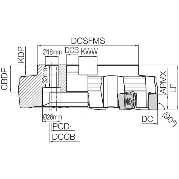 MFLN 90250R10T Inch Bore Diameter