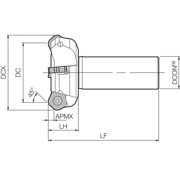 MFPN 45080RS325T Standard Length Shank