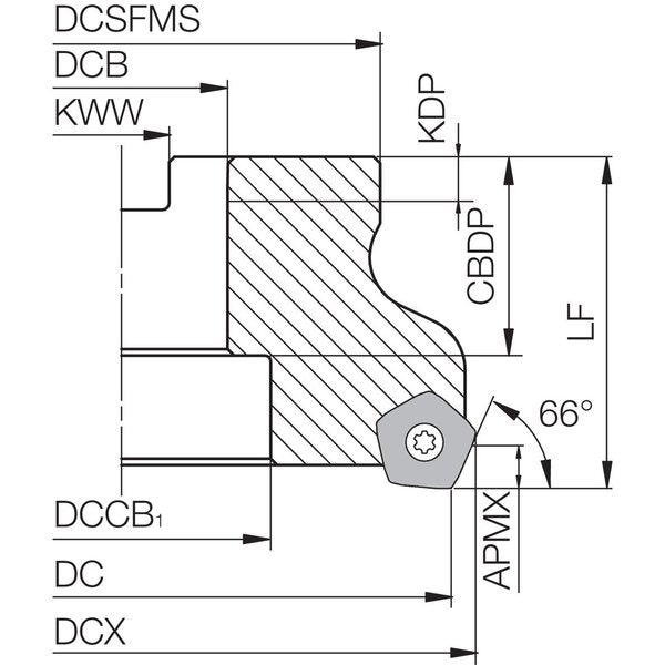 MFPN 66100R11TMG Metric Bore Diameter