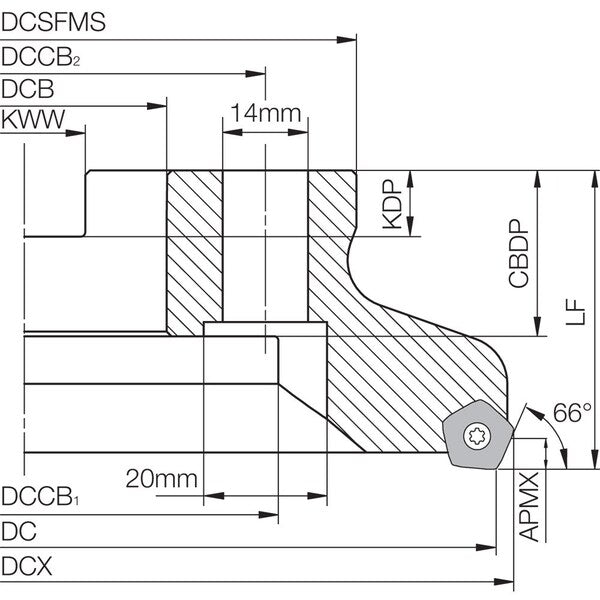 MFPN 66160R11TMG Metric Bore Diameter