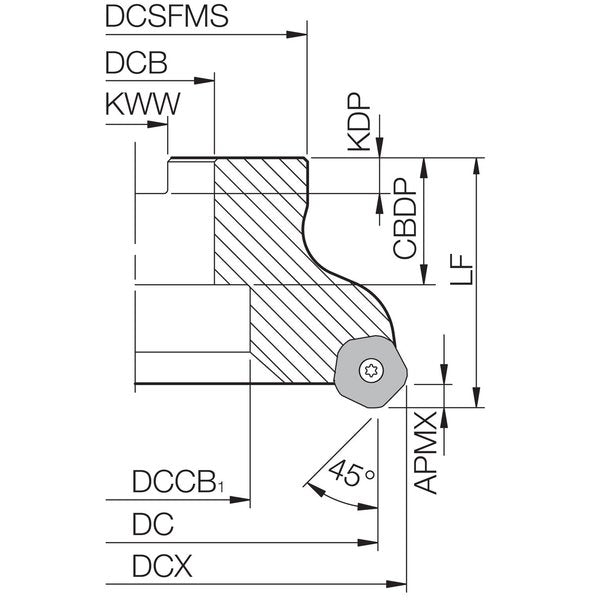 MFPN 45100R10TM Metric Bore Diameter