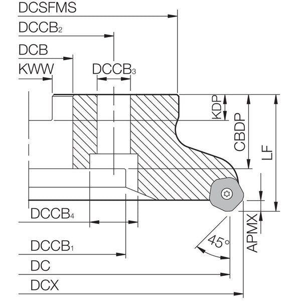 MFPN 45200R10TM Metric Bore Diameter
