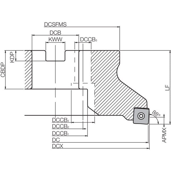 MFSN 88160R15TMG Metric Bore Diameter