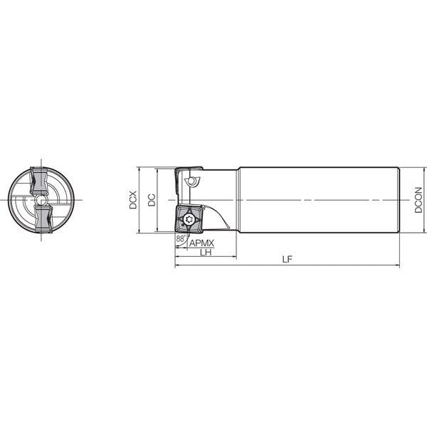 MFSN 88032RS322TG Standard Length Shank