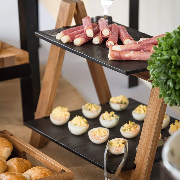 Frostone Slate Mel Tray, Blk, 12.75