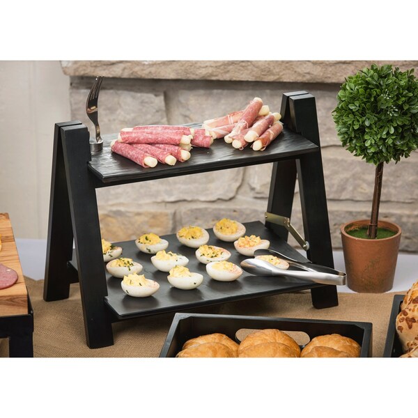 Frostone Slate Mel Tray, Blk, 12.75