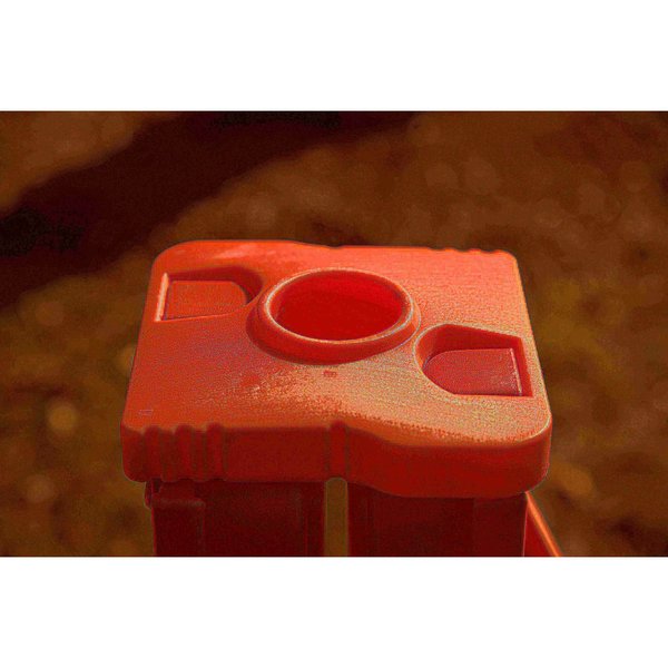 Multi-Gate Barricade with Connector Unit, High-Density Polyethylene (HDPE), Fluorescent Orange