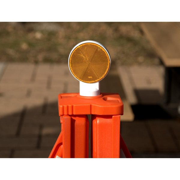 Multi-Gate Barricade with Connector Unit, High-Density Polyethylene (HDPE), Fluorescent Orange