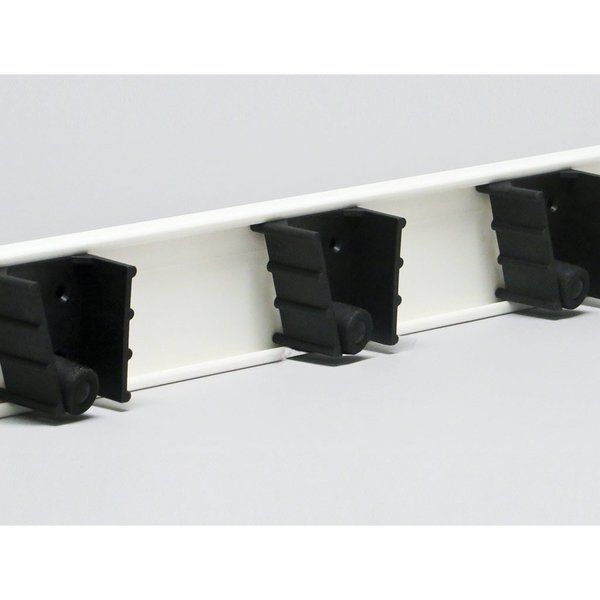 Polymer tool mounting bar with three mounts