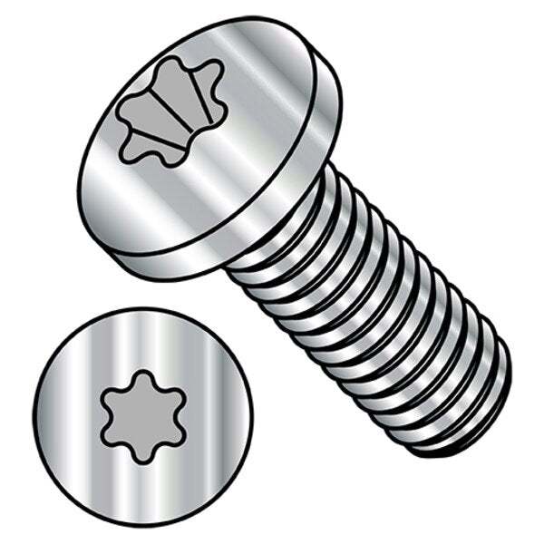 M2-0.40 x 10 mm Torx Pan Machine Screw, Plain A2 Stainless Steel, 10000 PK