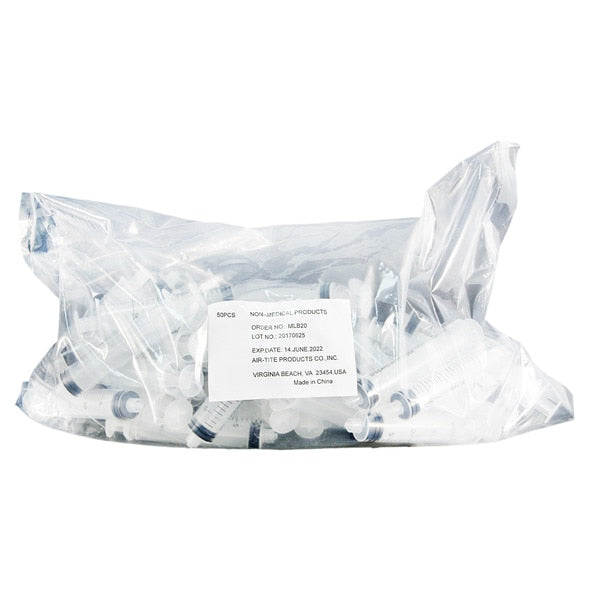 Syringe, Bulk, 20mL Luer Lock, PK50