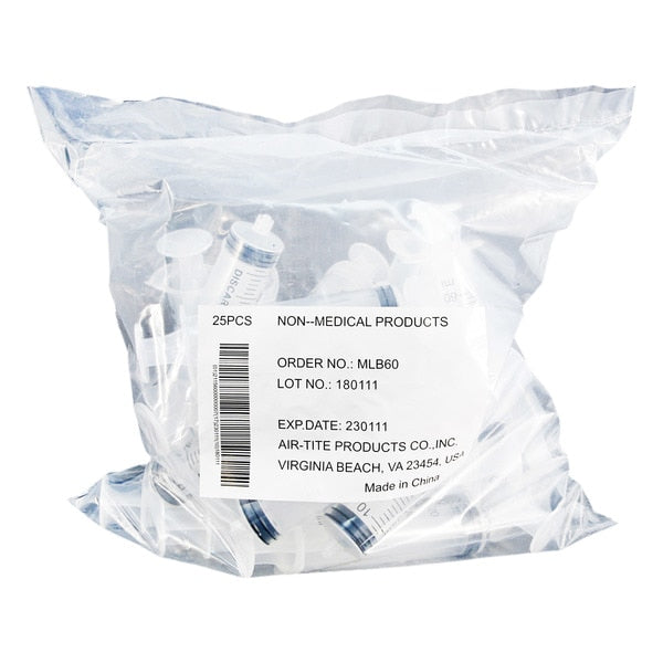 Syringe, Bulk, 60mL Luer Lock, PK25