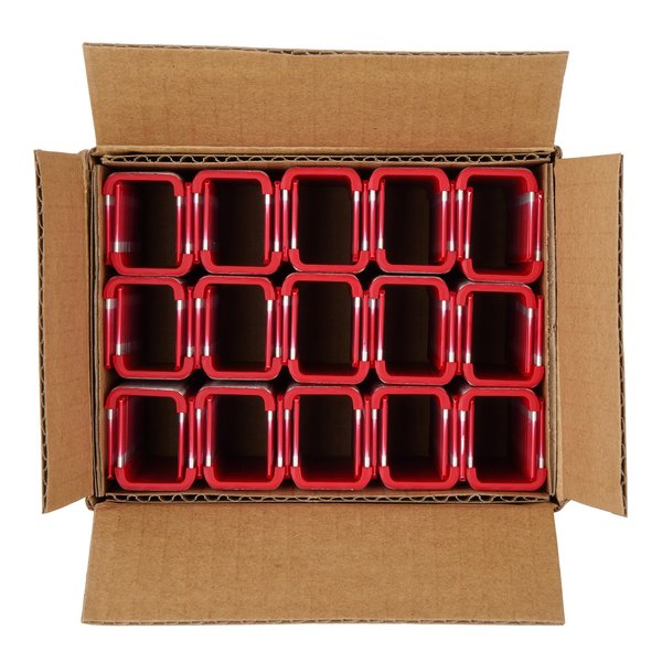 Insulated Cable Staples for M12 Cable Stapler, 1 in Ht, 3/4 in Wd, 14 ga, Steel, 600 PK