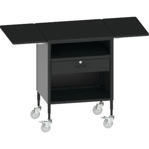 Mobile Point of Sale Cart with drawer and bottom shelf