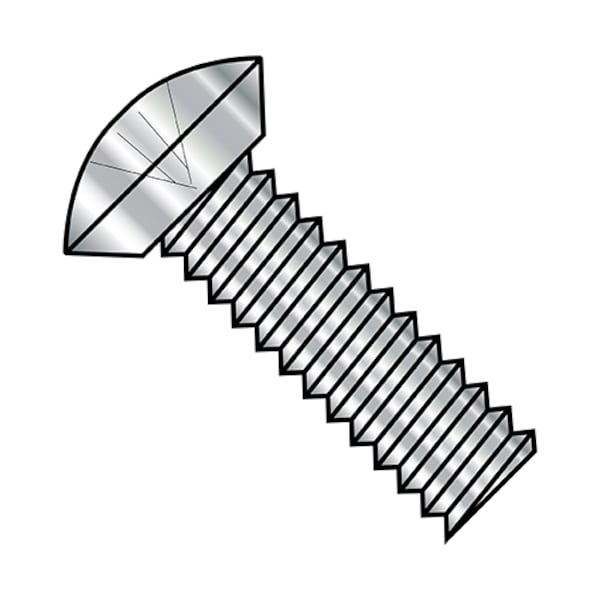 #4-40 x 3/16 in Phillips Oval Machine Screw, Plain Stainless Steel, 5000 PK