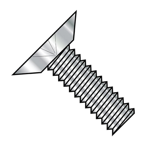 #4-40 x 1/4 in Phillips Flat Machine Screw, Plain Stainless Steel, 5000 PK